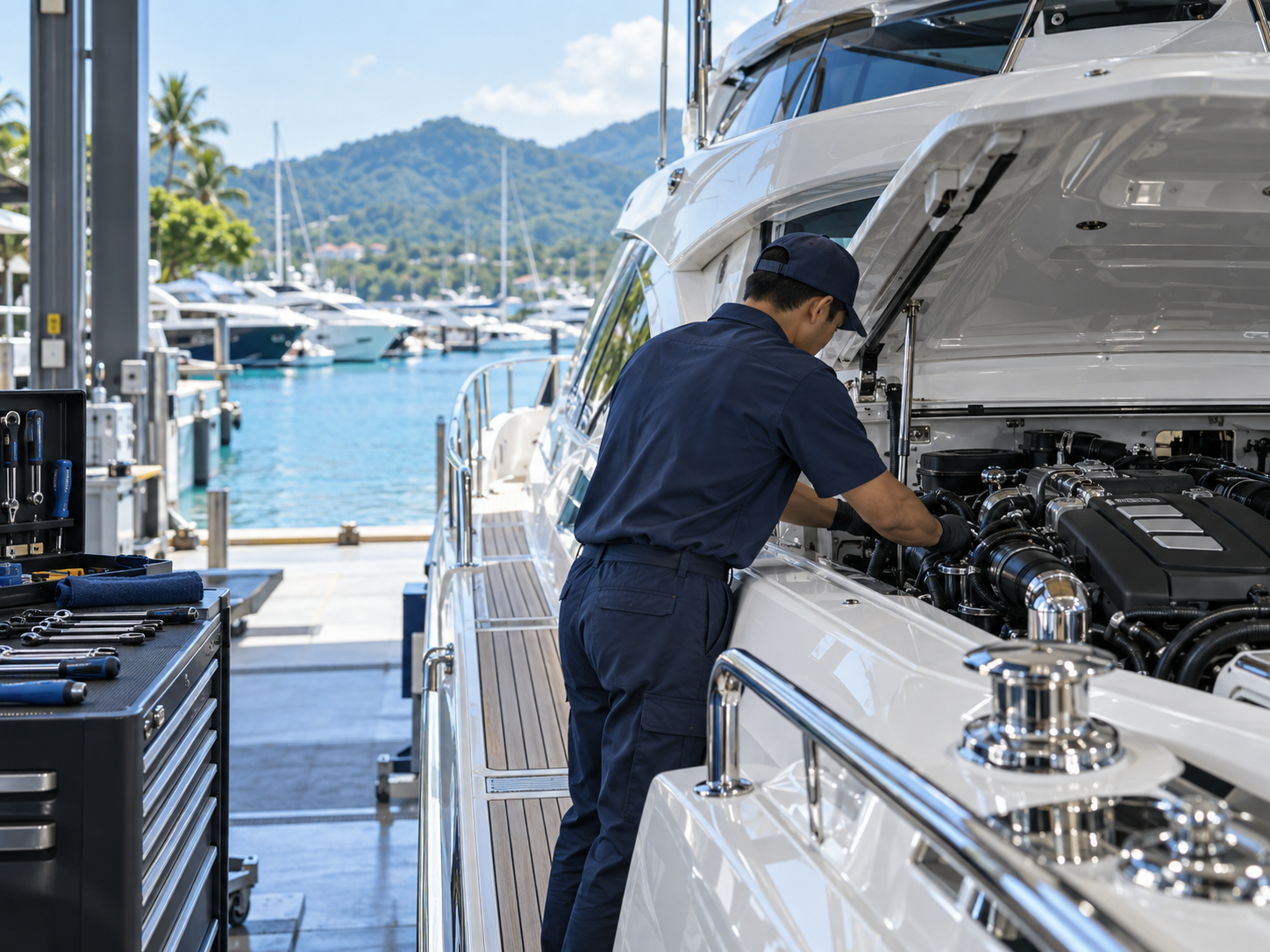Yacht after-sale care service